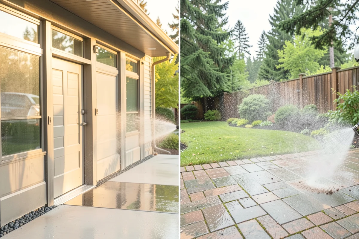 Privacy Screen Cleaning in Covington, King County, WA - Clear loose debris from the panels and frame