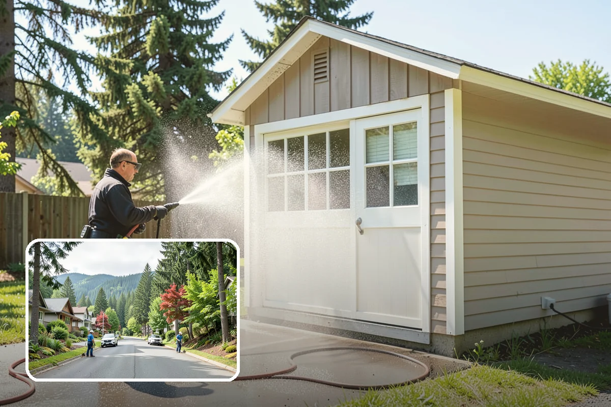 Privacy Screen Cleaning in Darrington, Snohomish County, WA - Clears moss and mildew from shaded screen panels