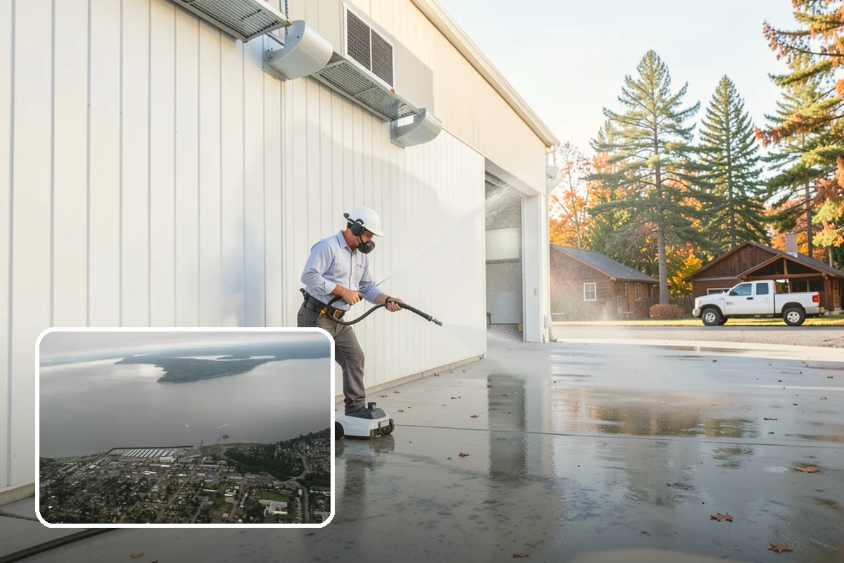 Privacy Screen Cleaning in Des Moines, King County, WA - Clears moss and mildew from shaded screen panels