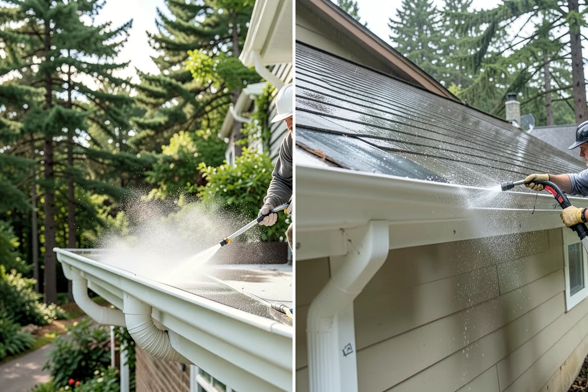 Privacy Screen Cleaning in DuPont, Pierce County, WA - Clear loose debris from the panels and frame