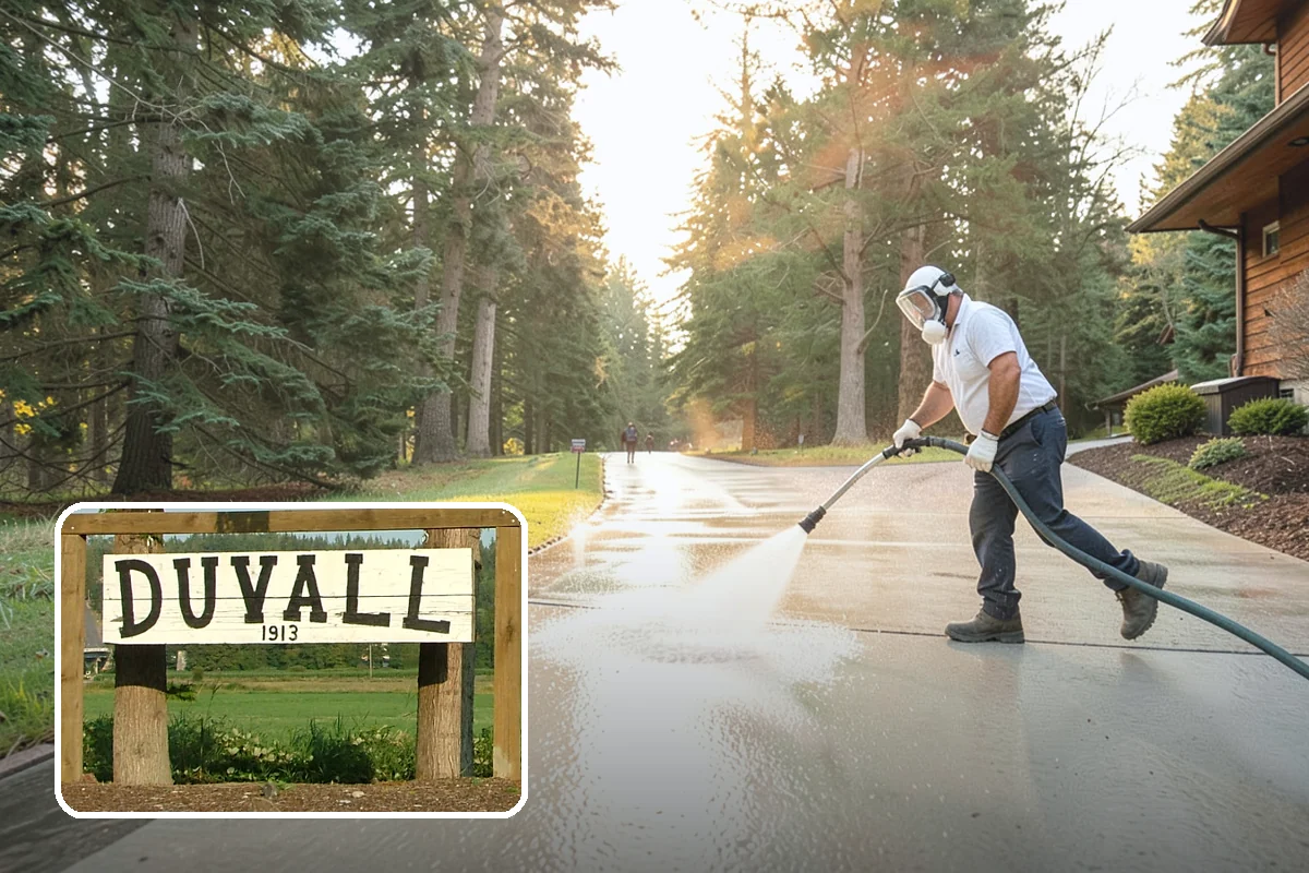 Privacy Screen Cleaning in Duvall, King County, WA - Clears moss and mildew from shaded screen panels