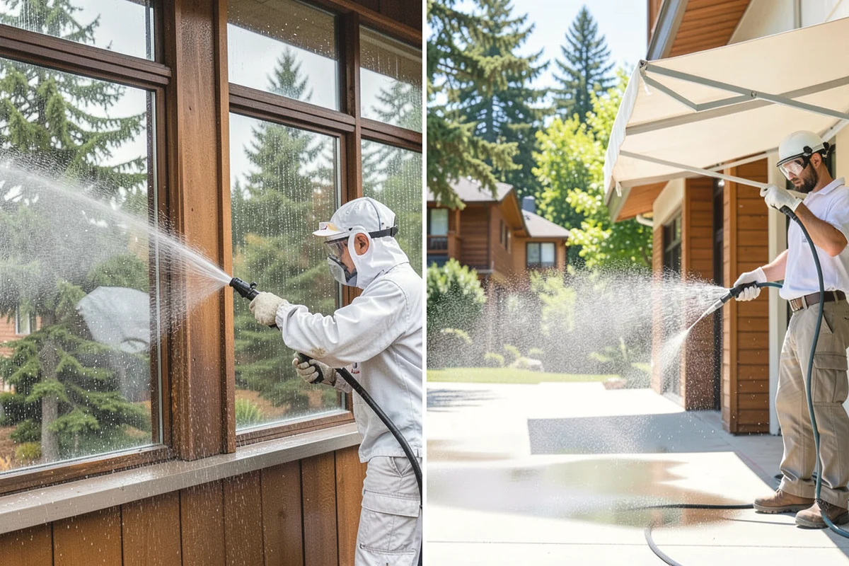 Privacy Screen Cleaning in Duvall, King County, WA - Clear loose debris from the panels and frame