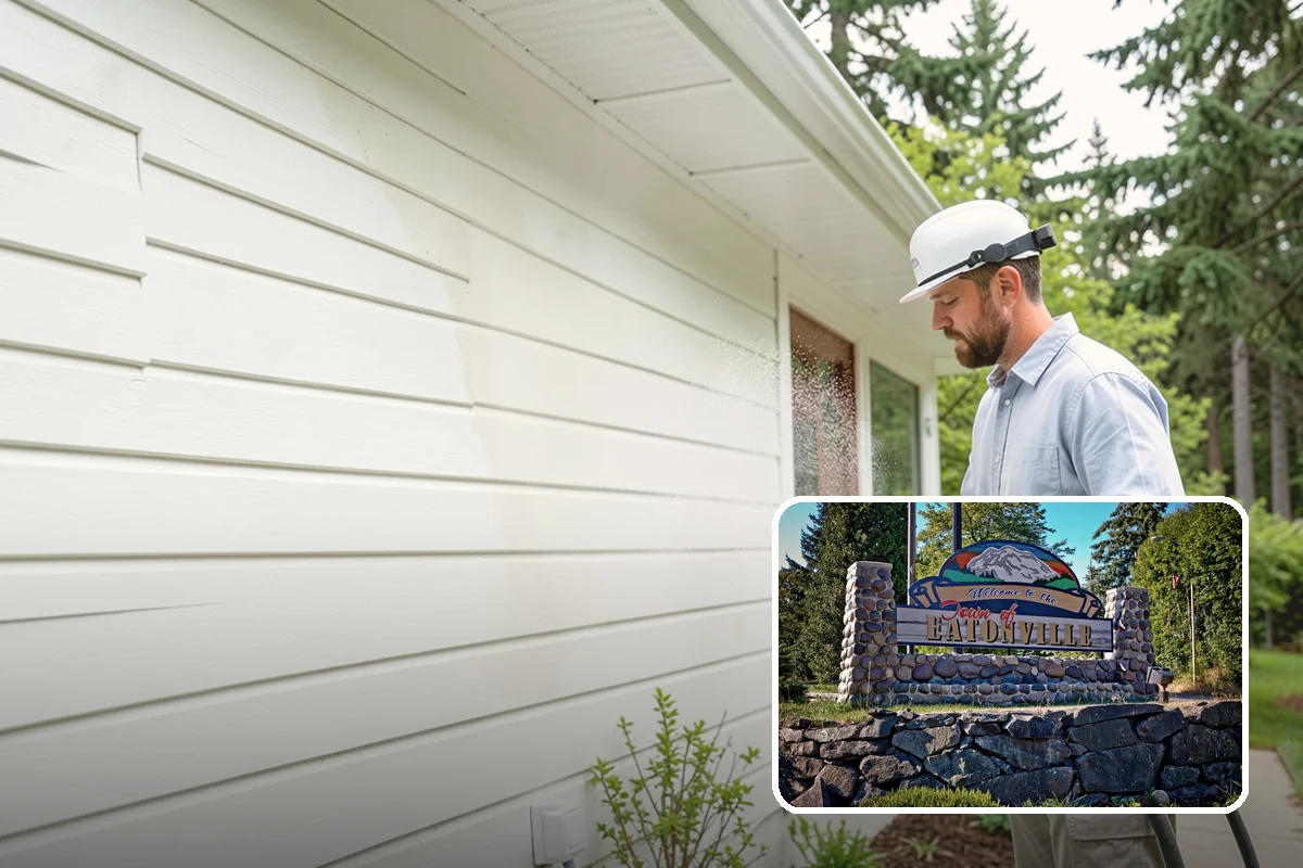 Privacy Screen Cleaning in Eatonville, Pierce County, WA - Clears moss and mildew from shaded screen panels