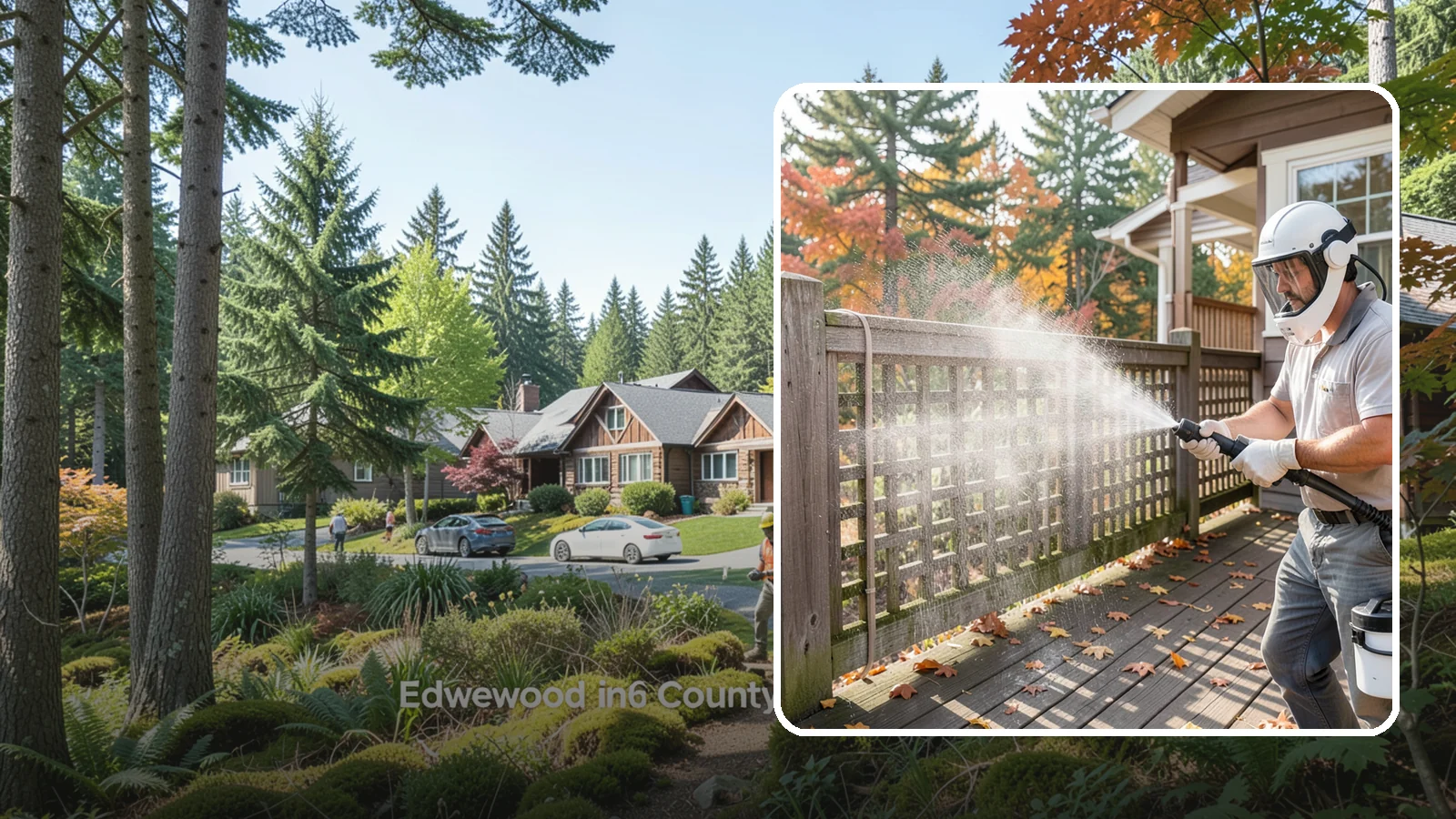 Privacy Screen Cleaning in Edgewood, Pierce County, WA - Clean lattice, slat, and panel privacy screens that trap moss and mildew in their shaded, sheltered surfaces.