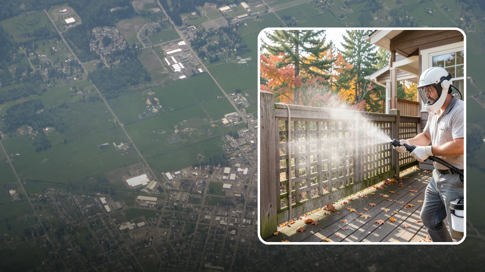 Privacy Screen Cleaning in Enumclaw, King County, WA - Clean lattice, slat, and panel privacy screens that trap moss and mildew in their shaded, sheltered surfaces.