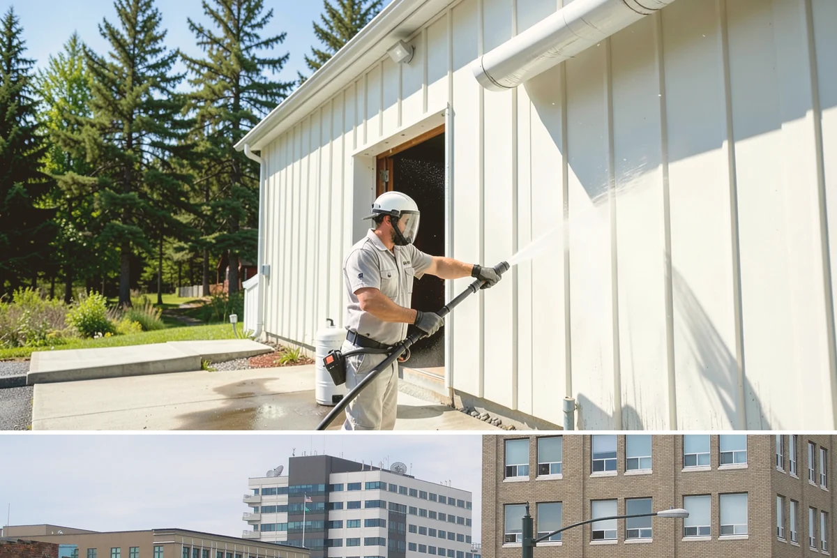 Privacy Screen Cleaning in Everett, Snohomish County, WA - Spring clears the winter's mildew from these shaded panels so they look fresh through the outdoor season.