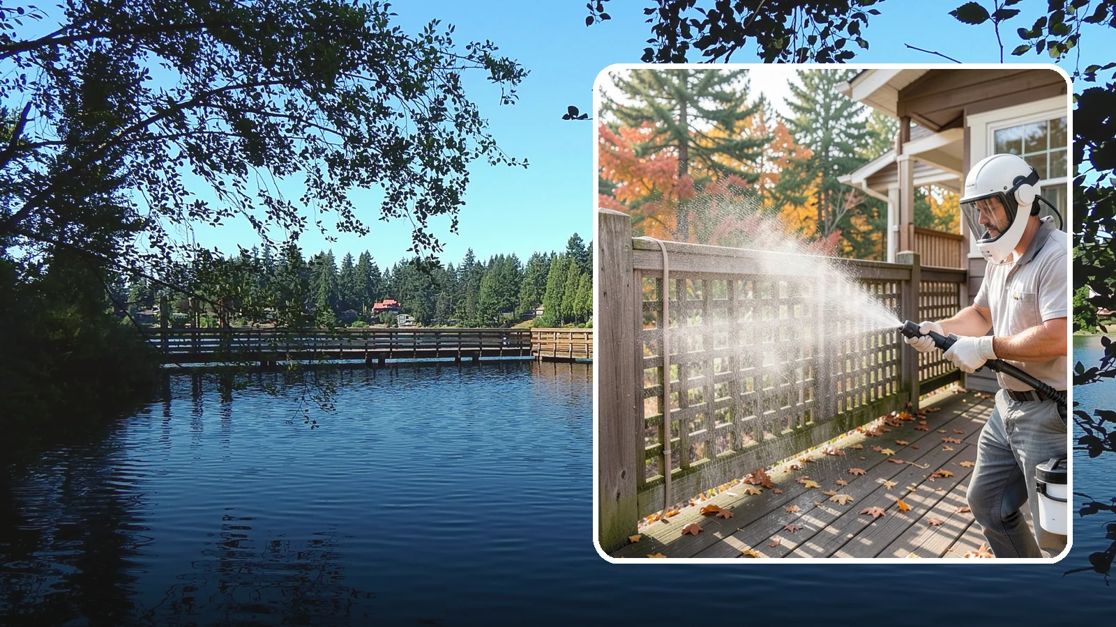 Privacy Screen Cleaning in Federal Way, King County, WA - Clean lattice, slat, and panel privacy screens that trap moss and mildew in their shaded, sheltered surfaces.