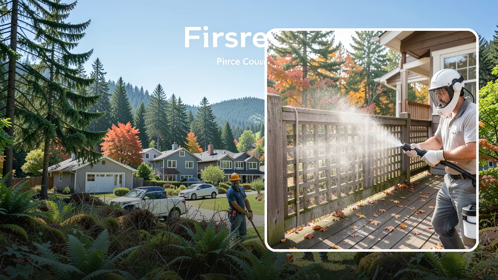 Privacy Screen Cleaning in Fircrest, Pierce County, WA - Clean lattice, slat, and panel privacy screens that trap moss and mildew in their shaded, sheltered surfaces.