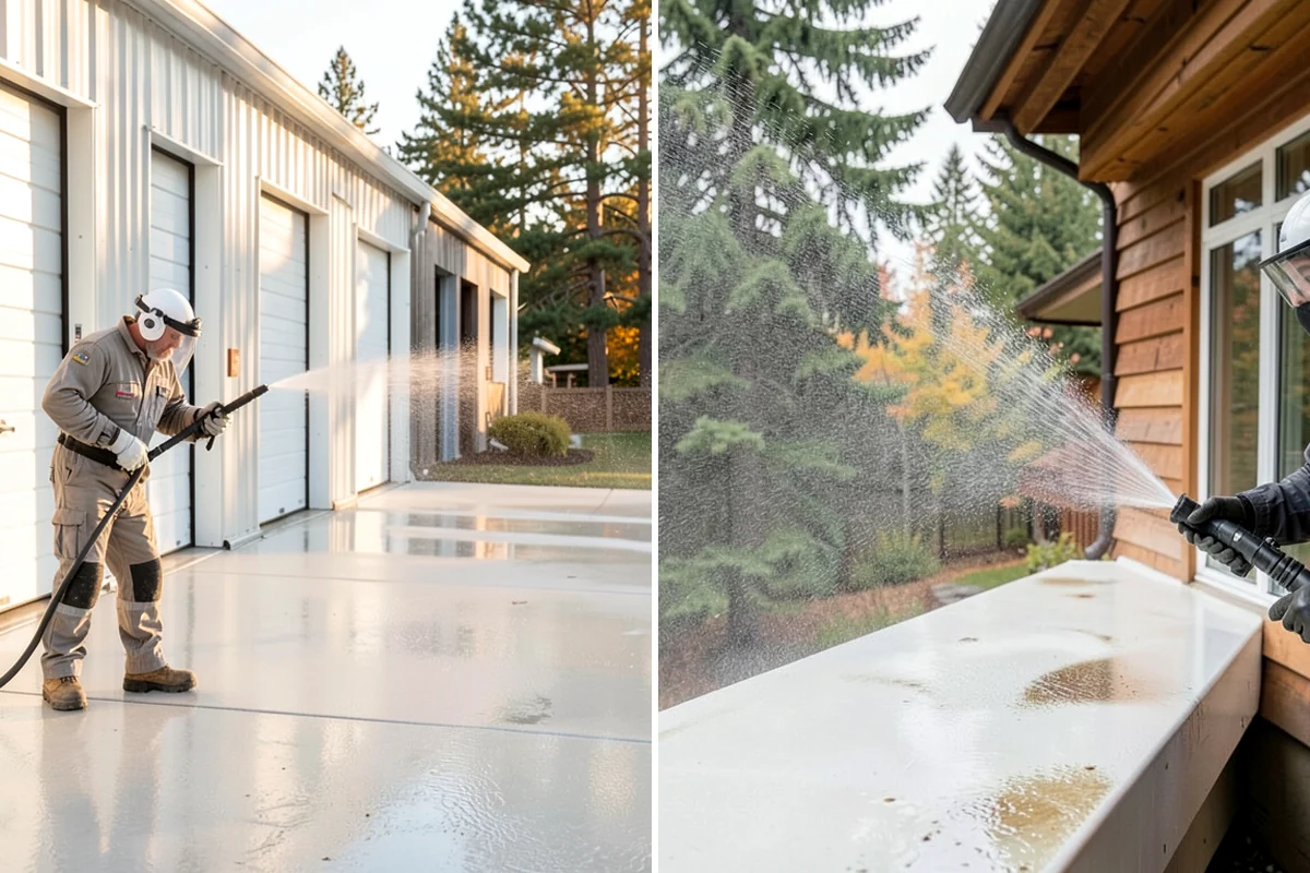 Privacy Screen Cleaning in Fircrest, Pierce County, WA - Clear loose debris from the panels and frame