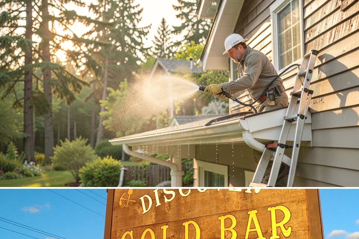 Privacy Screen Cleaning in Gold Bar, Snohomish County, WA - Spring clears the winter's mildew from these shaded panels so they look fresh through the outdoor season.