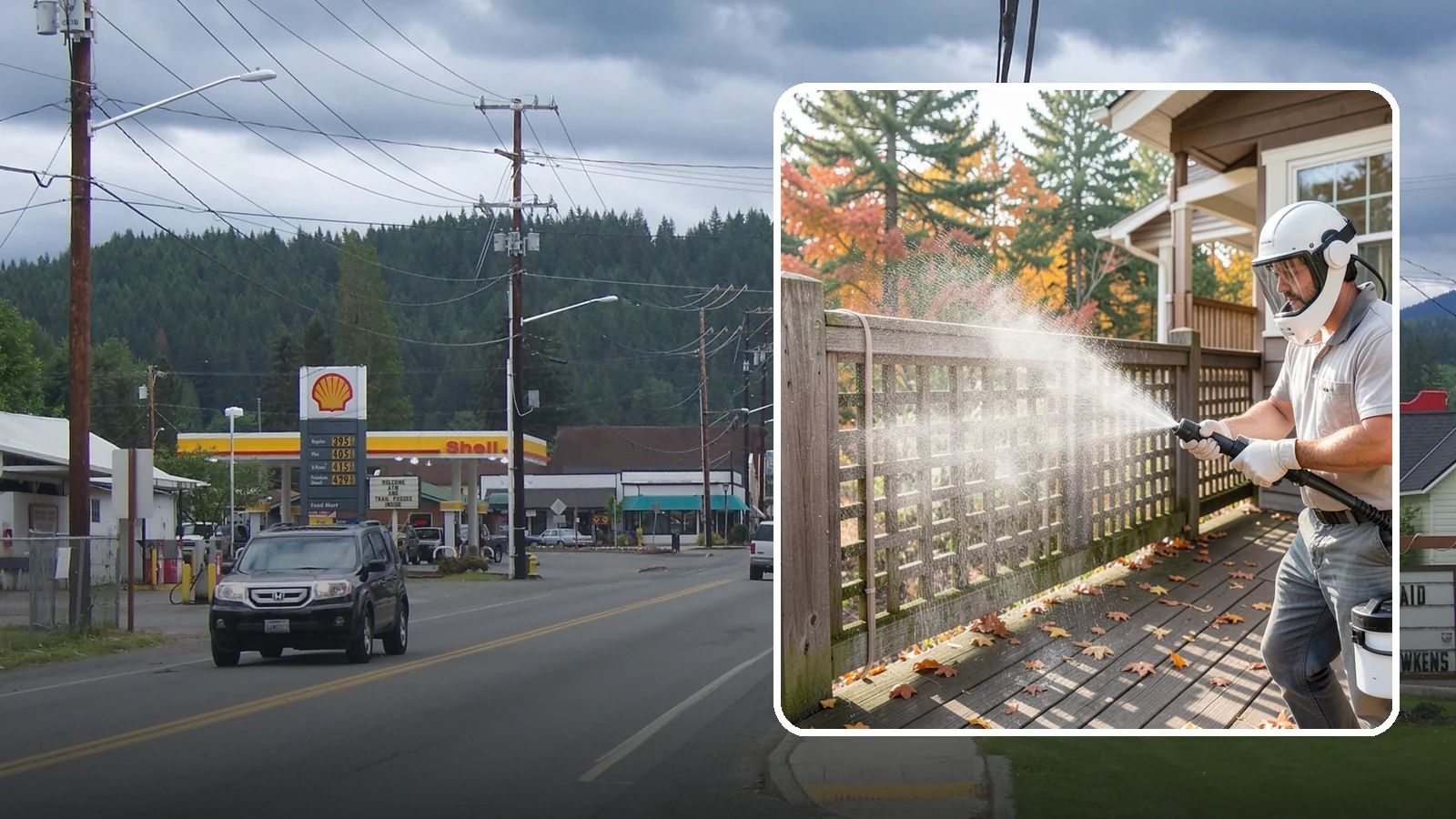 Privacy Screen Cleaning in Granite Falls, Snohomish County, WA - Clean lattice, slat, and panel privacy screens that trap moss and mildew in their shaded, sheltered surfaces.