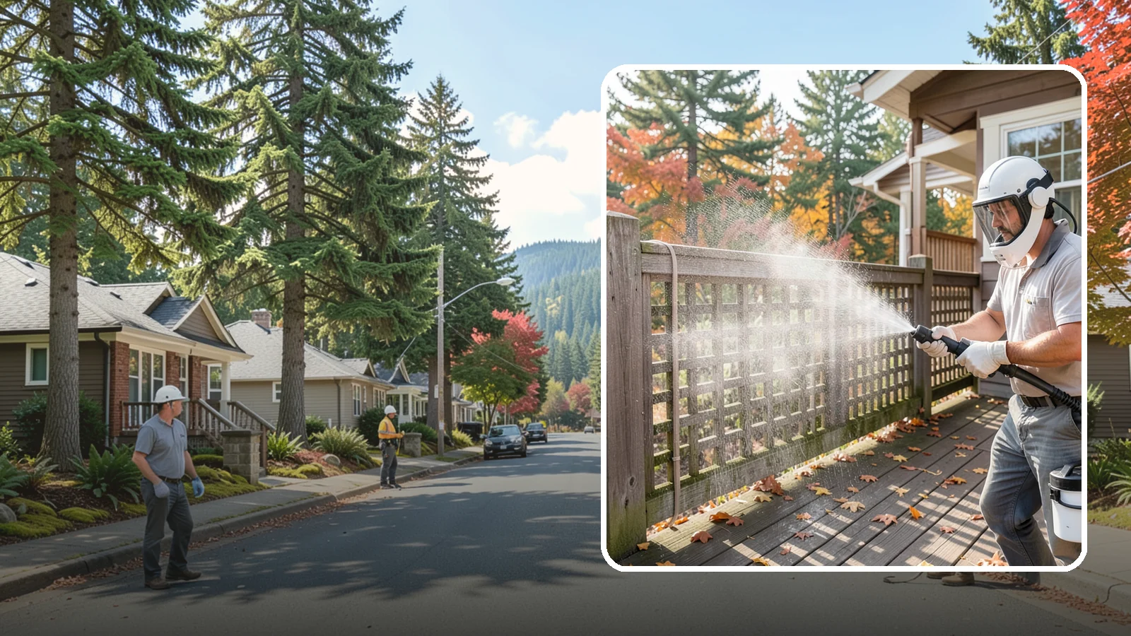 Privacy Screen Cleaning in Hunts Point, King County, WA - Clean lattice, slat, and panel privacy screens that trap moss and mildew in their shaded, sheltered surfaces.