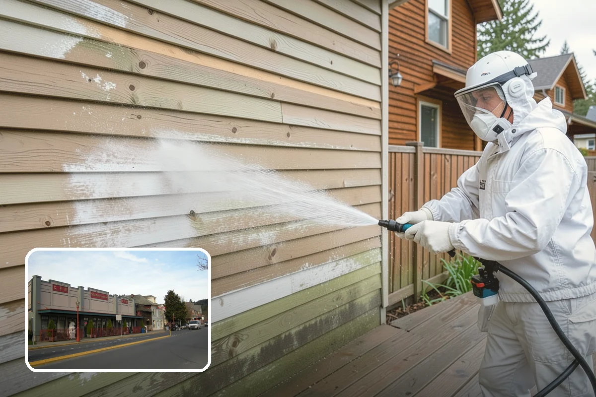 Privacy Screen Cleaning in Issaquah, King County, WA - Clears moss and mildew from shaded screen panels