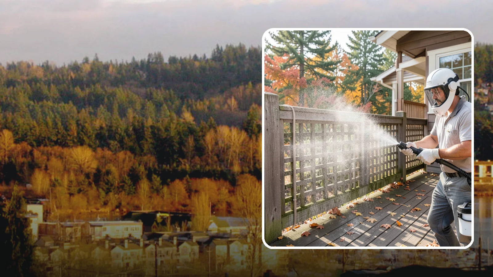 Privacy Screen Cleaning in Kenmore, King County, WA - Clean lattice, slat, and panel privacy screens that trap moss and mildew in their shaded, sheltered surfaces.