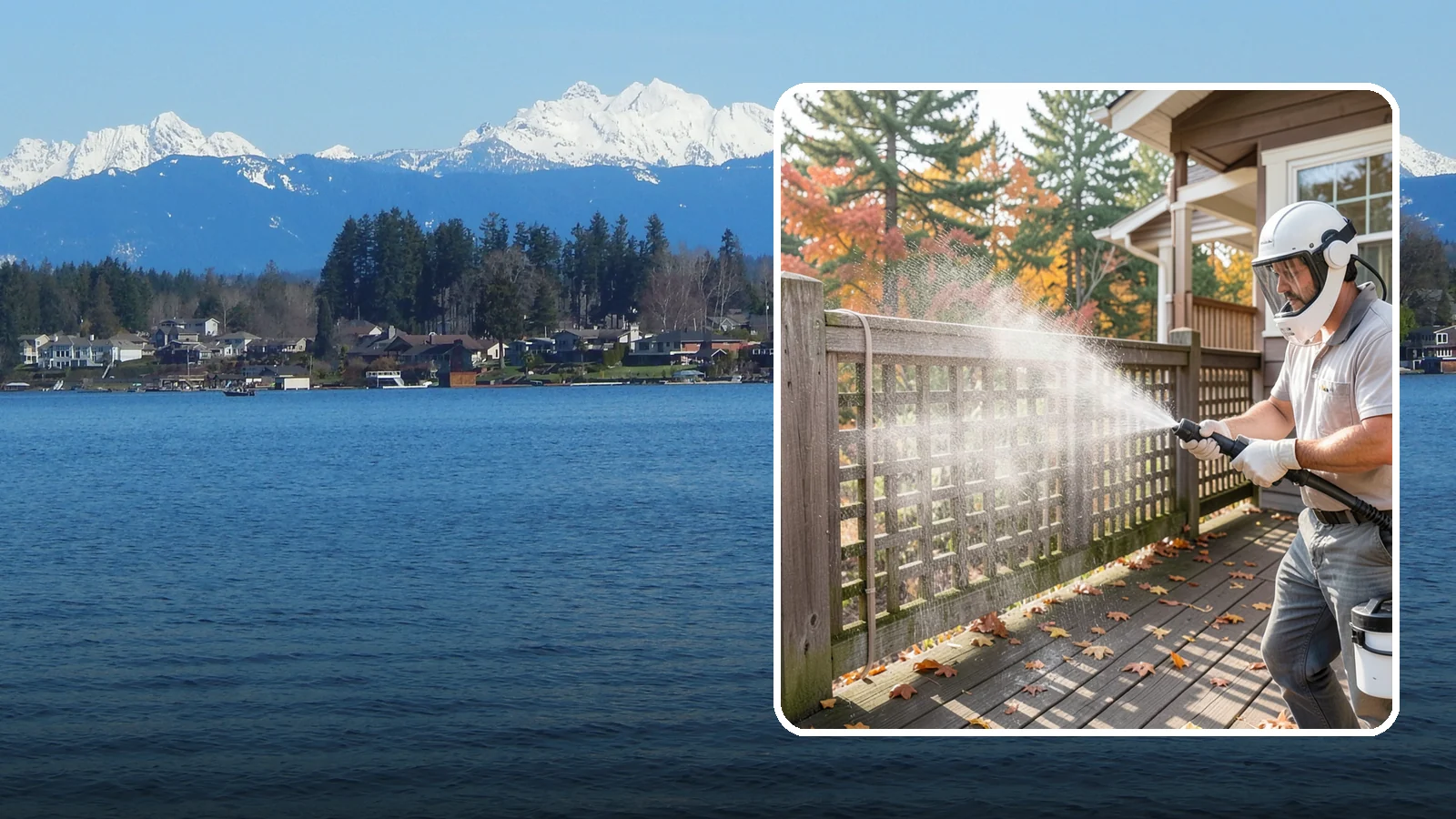 Privacy Screen Cleaning in Lake Stevens, Snohomish County, WA - Clean lattice, slat, and panel privacy screens that trap moss and mildew in their shaded, sheltered surfaces.