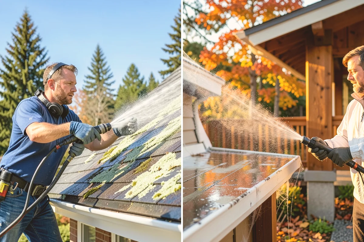 Privacy Screen Cleaning in Langley, Island County, WA - Clear loose debris from the panels and frame