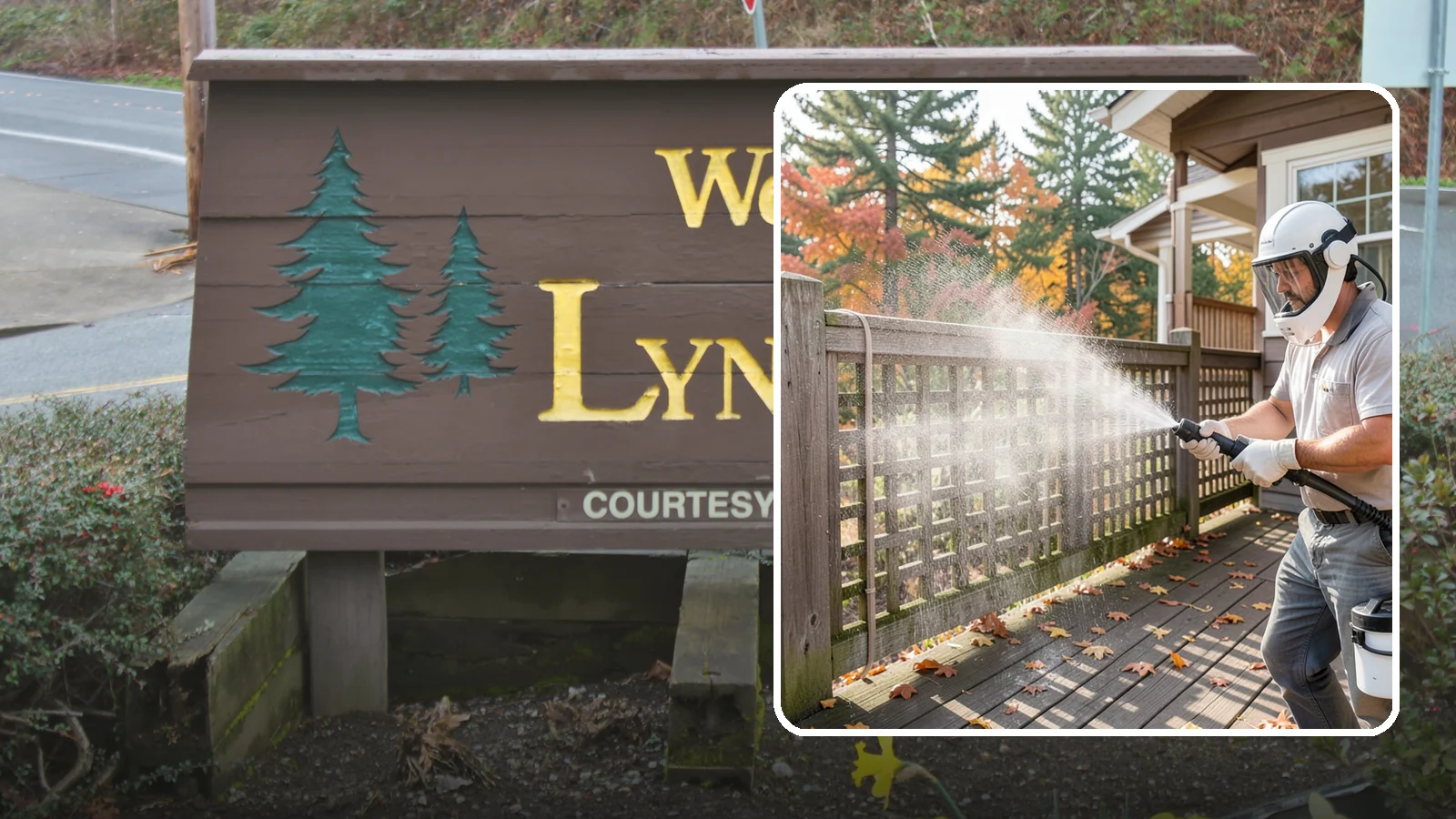Privacy Screen Cleaning in Lynnwood, Snohomish County, WA - Clean lattice, slat, and panel privacy screens that trap moss and mildew in their shaded, sheltered surfaces.
