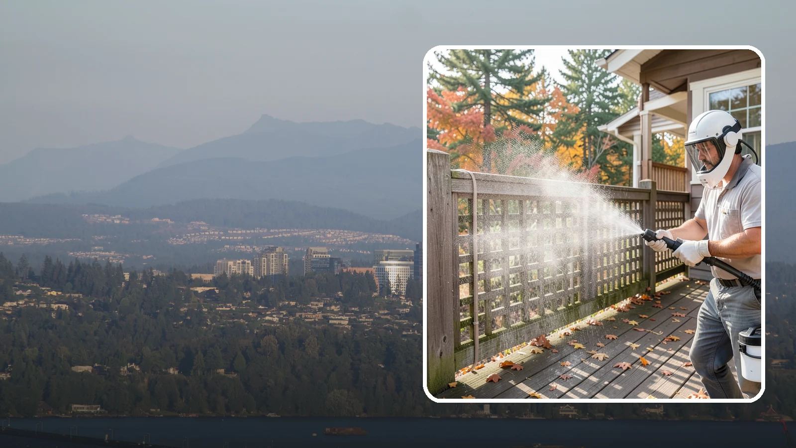 Privacy Screen Cleaning in Medina, King County, WA - Clean lattice, slat, and panel privacy screens that trap moss and mildew in their shaded, sheltered surfaces.