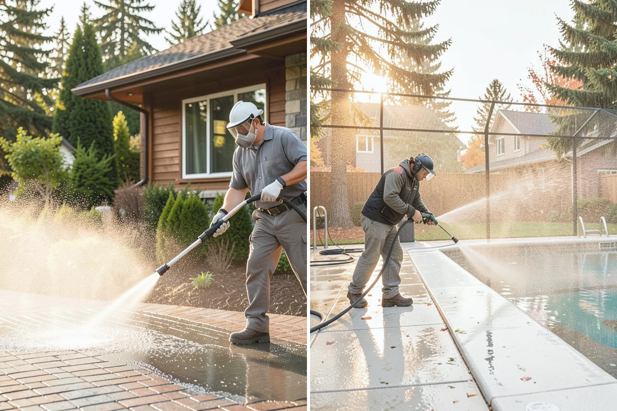 Privacy Screen Cleaning in Medina, King County, WA - Clear loose debris from the panels and frame