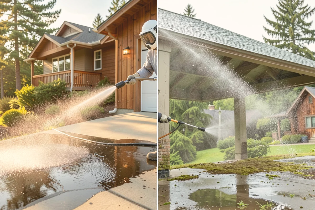 Privacy Screen Cleaning in Milton, King County, WA - Clear loose debris from the panels and frame