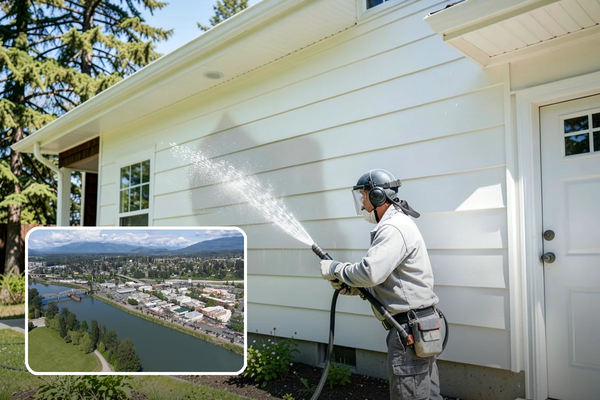 Privacy Screen Cleaning in Mount Vernon, Skagit County, WA - Clears moss and mildew from shaded screen panels