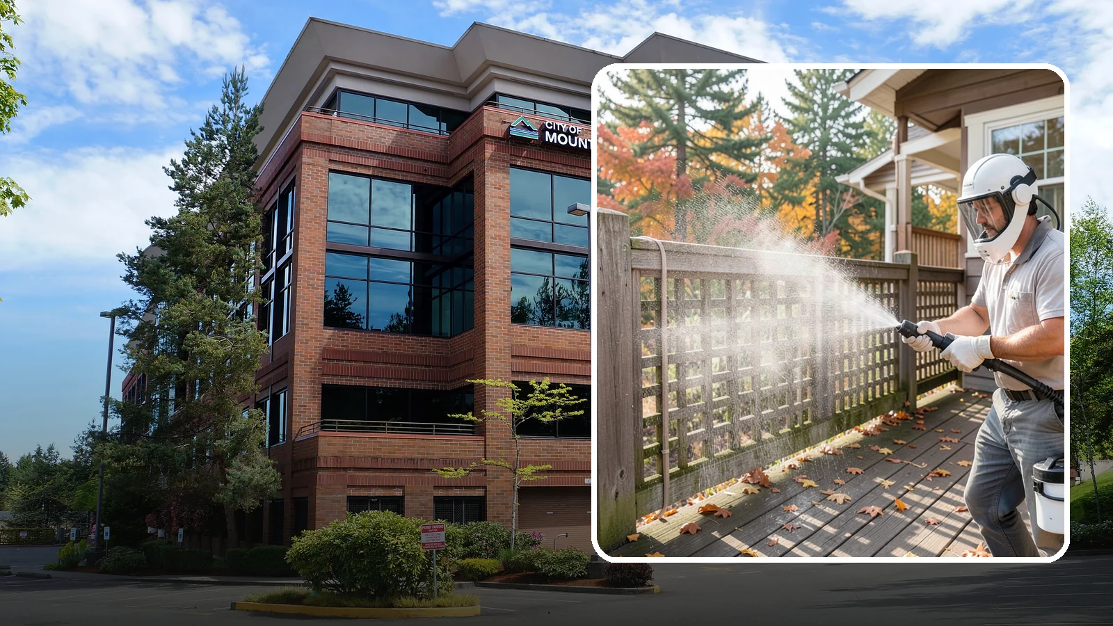 Privacy Screen Cleaning in Mountlake Terrace, Snohomish County, WA - Clean lattice, slat, and panel privacy screens that trap moss and mildew in their shaded, sheltered surfaces.