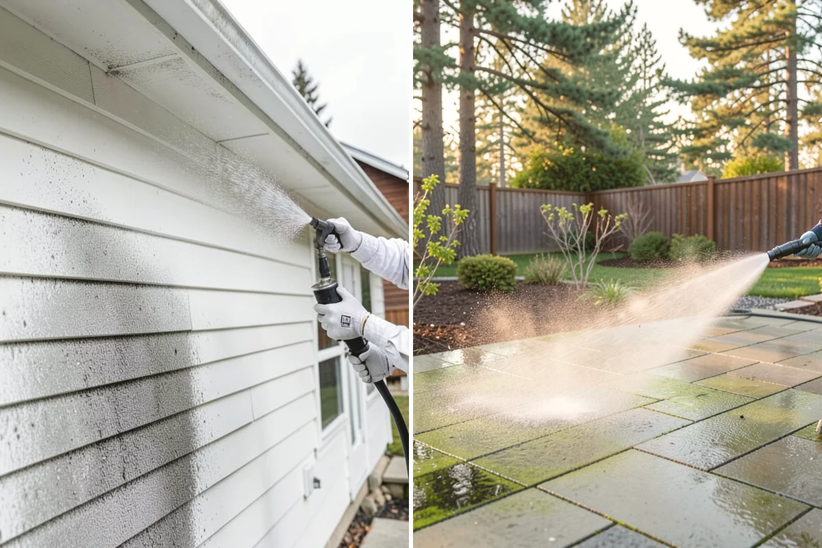 Privacy Screen Cleaning in Mountlake Terrace, Snohomish County, WA - Clear loose debris from the panels and frame