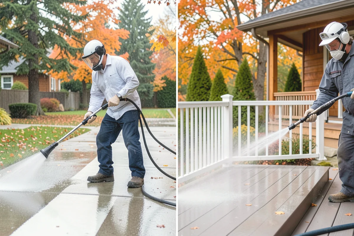 Privacy Screen Cleaning in Mukilteo, Snohomish County, WA - Clear loose debris from the panels and frame
