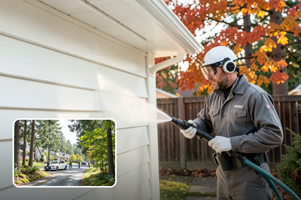 Privacy Screen Cleaning in Normandy Park, King County, WA - Clears moss and mildew from shaded screen panels
