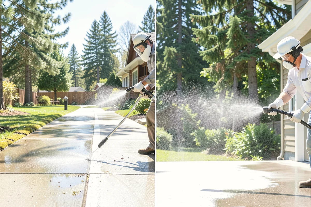 Privacy Screen Cleaning in North Bend, King County, WA - Clear loose debris from the panels and frame