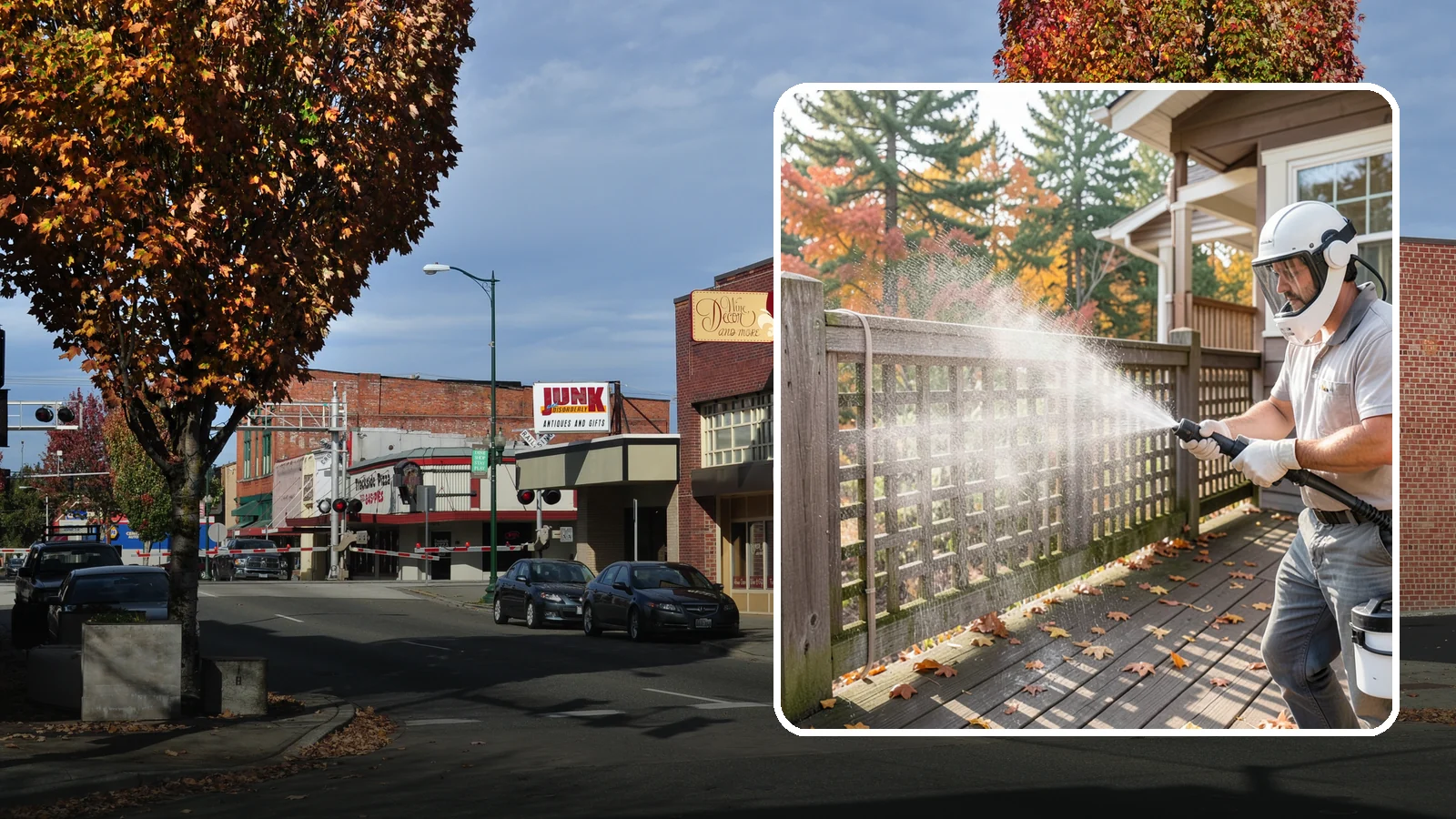 Privacy Screen Cleaning in Puyallup, Pierce County, WA - Clean lattice, slat, and panel privacy screens that trap moss and mildew in their shaded, sheltered surfaces.