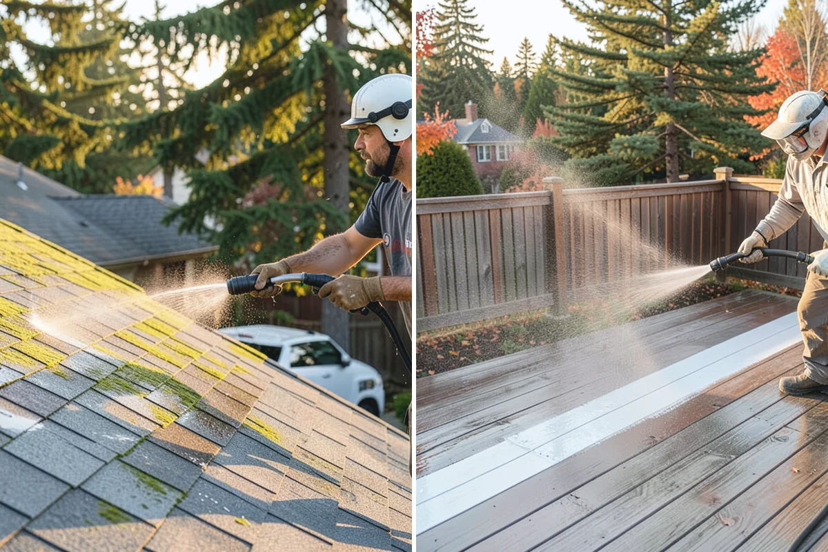 Privacy Screen Cleaning in Renton, King County, WA - Clear loose debris from the panels and frame