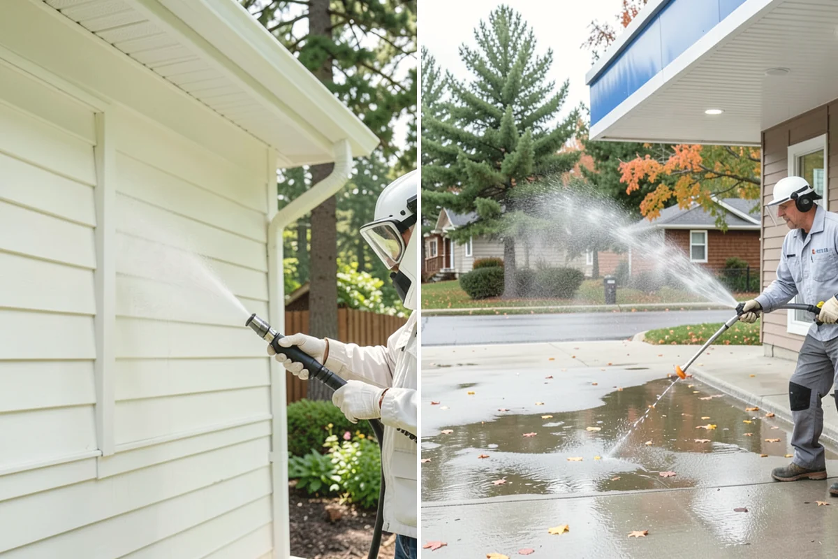 Privacy Screen Cleaning in Ruston, Pierce County, WA - Clear loose debris from the panels and frame
