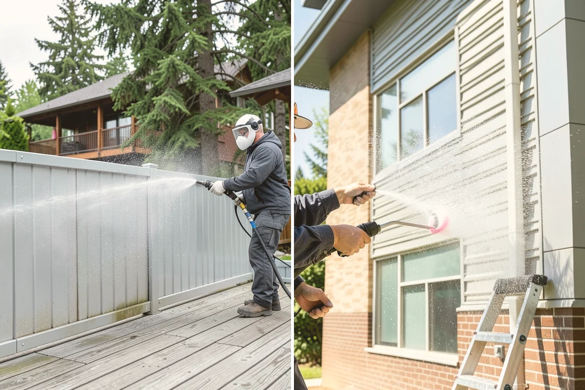 Privacy Screen Cleaning in Sammamish, King County, WA - Clear loose debris from the panels and frame
