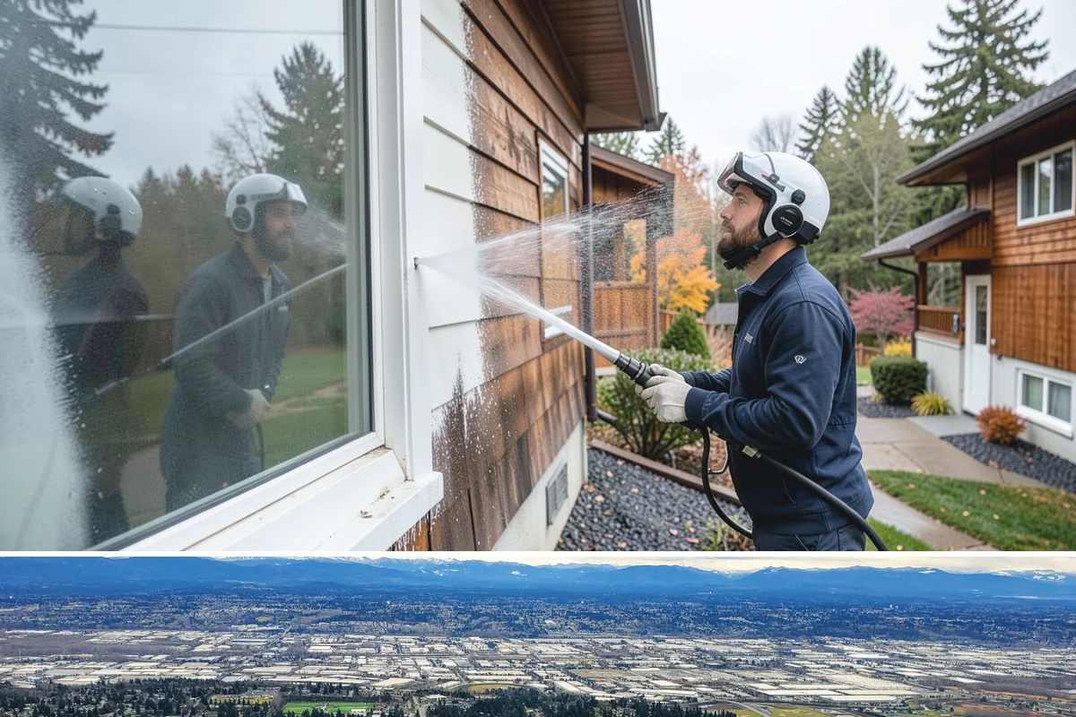 Privacy Screen Cleaning in SeaTac, King County, WA - Spring clears the winter's mildew from these shaded panels so they look fresh through the outdoor season.