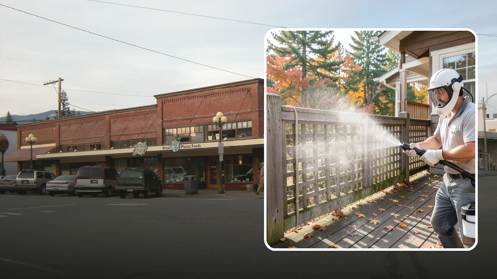 Privacy Screen Cleaning in Sedro-Woolley, Skagit County, WA - Clean lattice, slat, and panel privacy screens that trap moss and mildew in their shaded, sheltered surfaces.