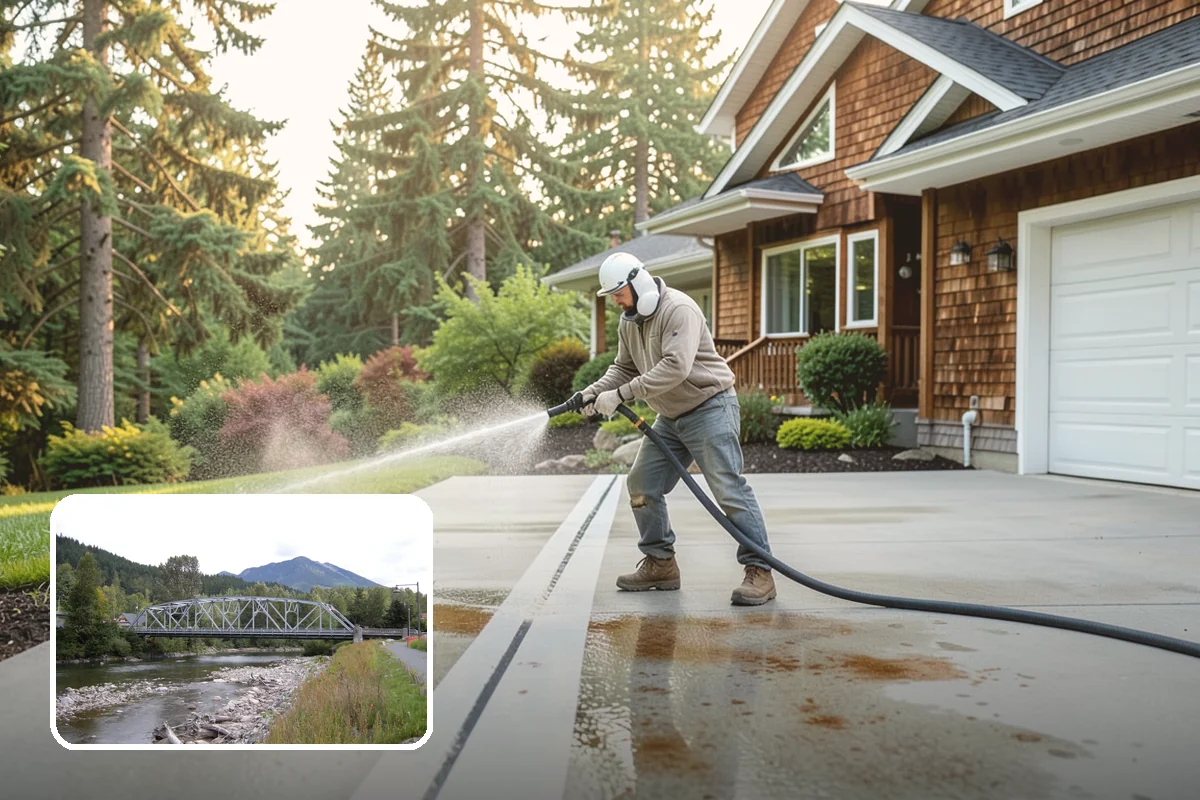 Privacy Screen Cleaning in Skykomish, King County, WA - Clears moss and mildew from shaded screen panels