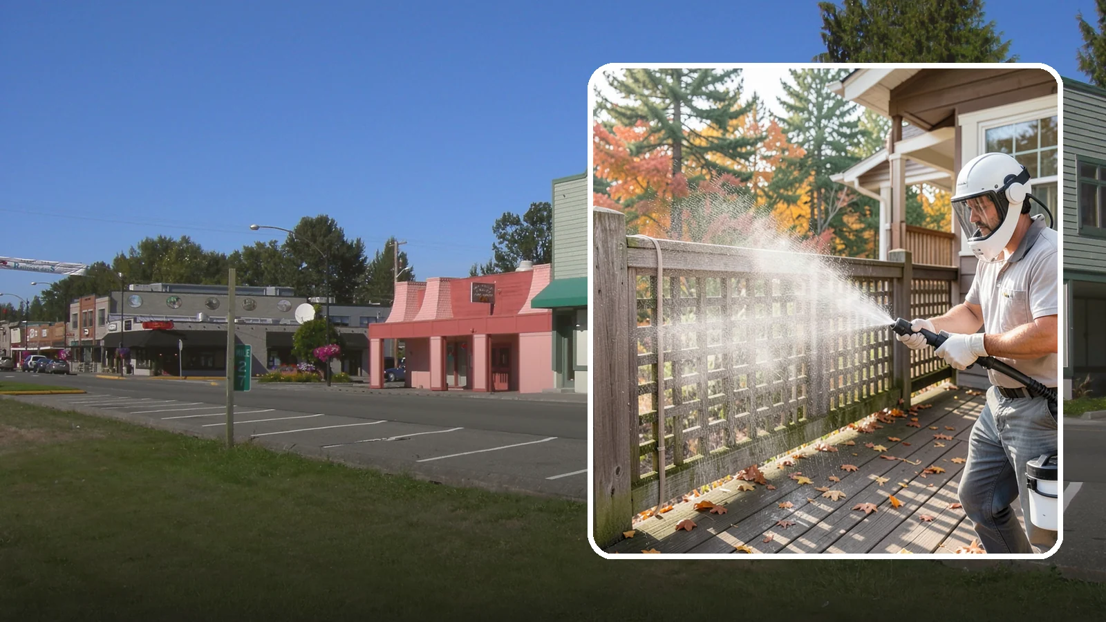 Privacy Screen Cleaning in Snoqualmie, King County, WA - Clean lattice, slat, and panel privacy screens that trap moss and mildew in their shaded, sheltered surfaces.