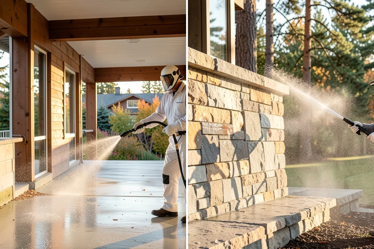 Privacy Screen Cleaning in Snoqualmie, King County, WA - Clear loose debris from the panels and frame