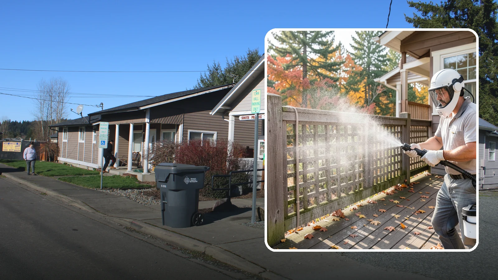 Privacy Screen Cleaning in South Prairie, Pierce County, WA - Clean lattice, slat, and panel privacy screens that trap moss and mildew in their shaded, sheltered surfaces.