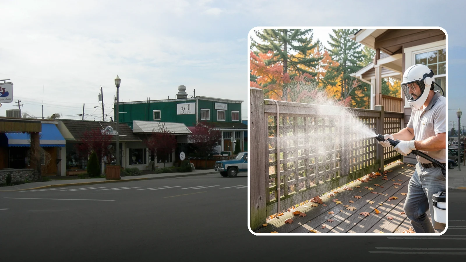 Privacy Screen Cleaning in Stanwood, Snohomish County, WA - Clean lattice, slat, and panel privacy screens that trap moss and mildew in their shaded, sheltered surfaces.