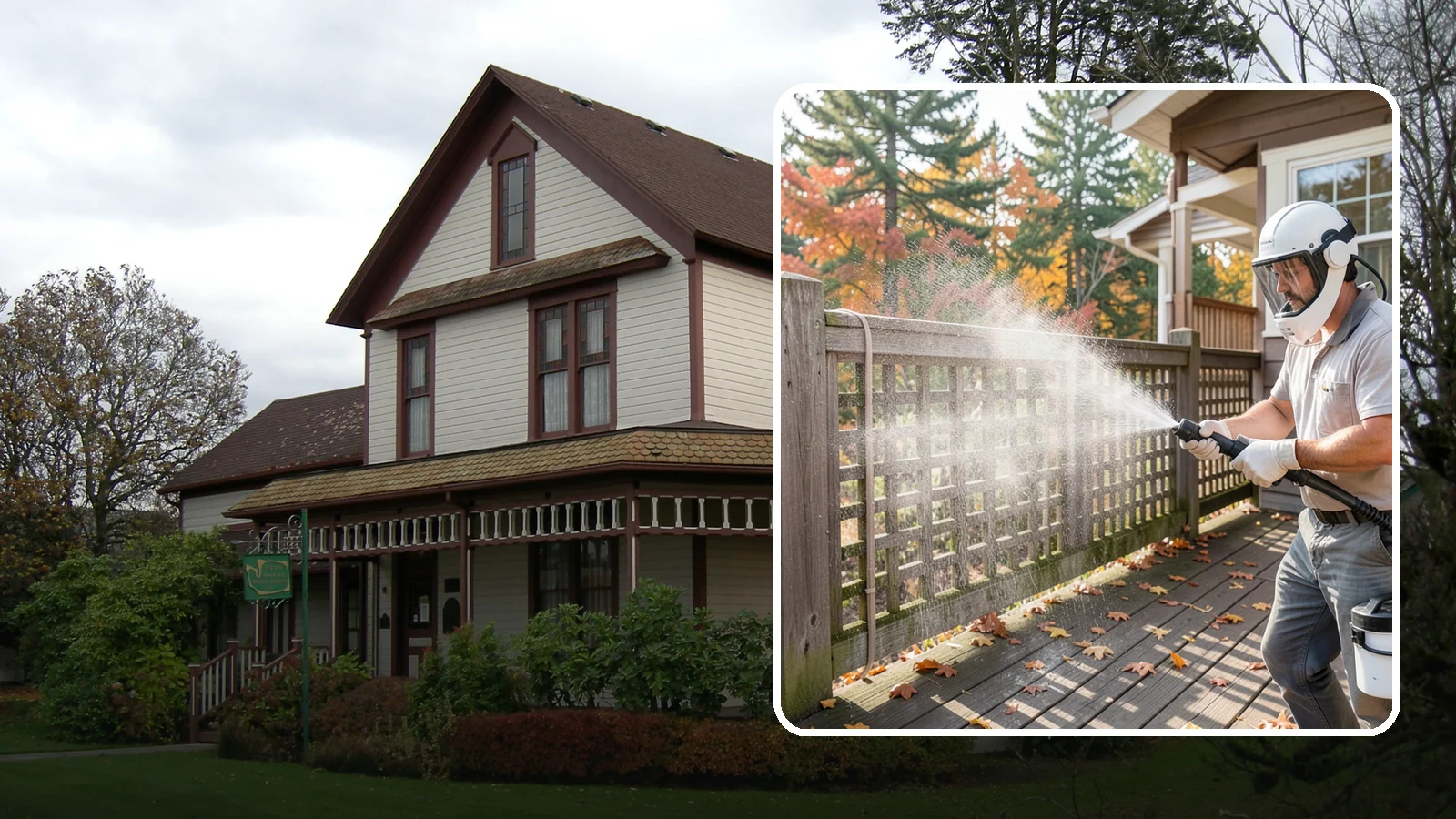 Privacy Screen Cleaning in Sumner, Pierce County, WA - Clean lattice, slat, and panel privacy screens that trap moss and mildew in their shaded, sheltered surfaces.