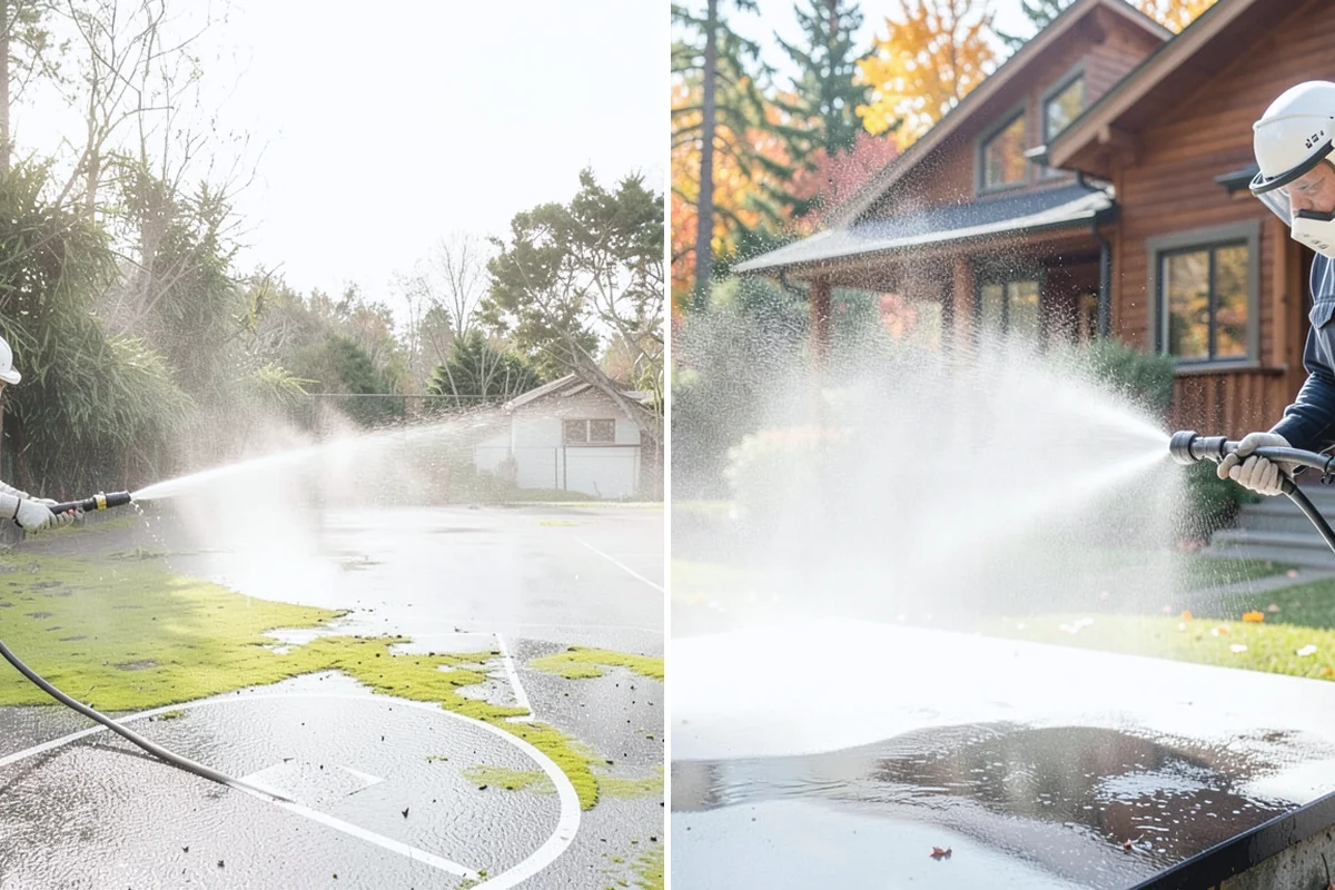 Privacy Screen Cleaning in Sumner, Pierce County, WA - Clear loose debris from the panels and frame