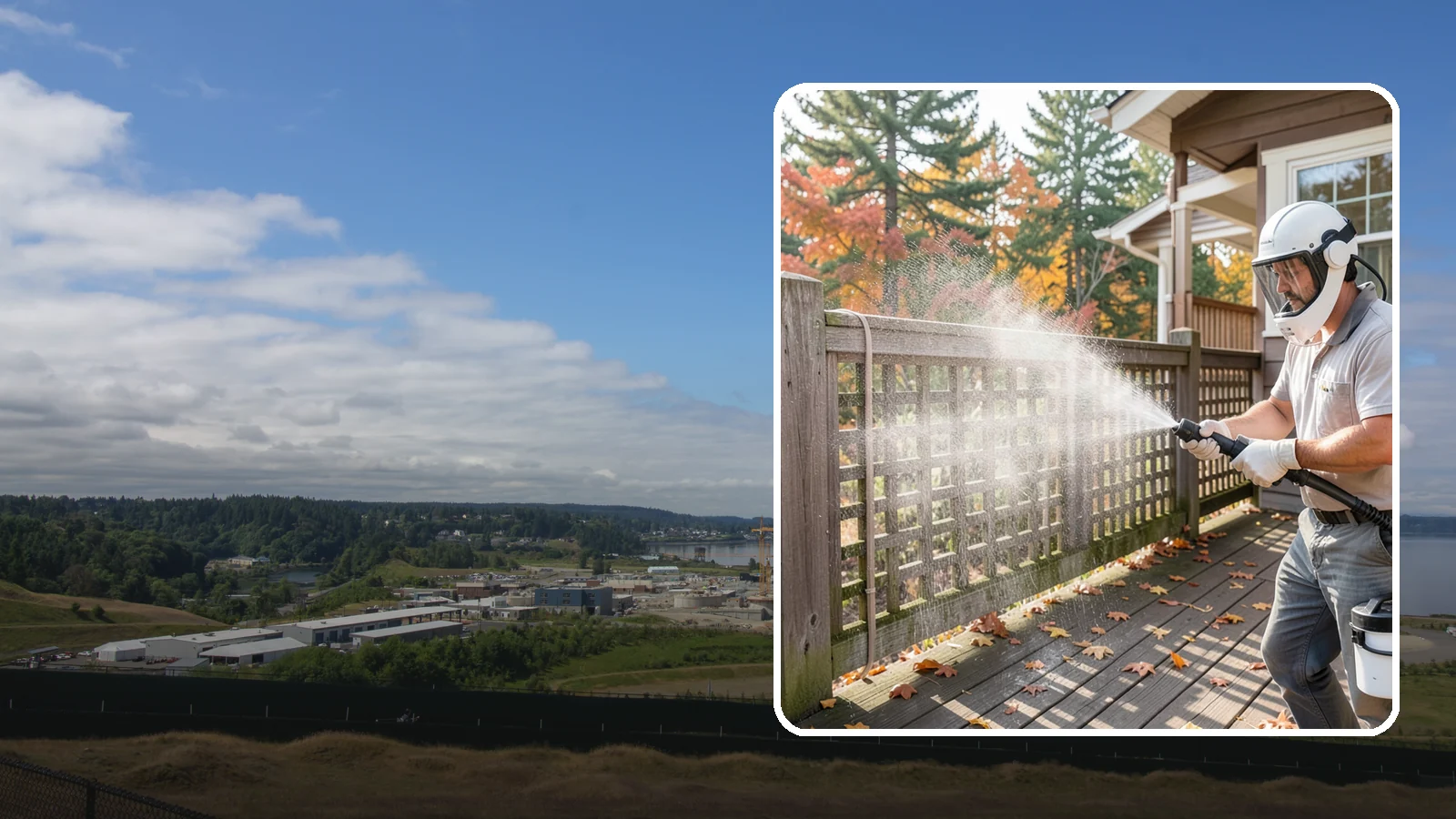 Privacy Screen Cleaning in University Place, Pierce County, WA - Clean lattice, slat, and panel privacy screens that trap moss and mildew in their shaded, sheltered surfaces.
