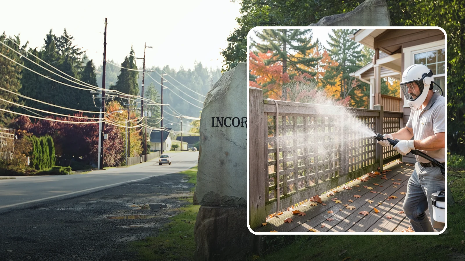 Privacy Screen Cleaning in Wilkeson, Pierce County, WA - Clean lattice, slat, and panel privacy screens that trap moss and mildew in their shaded, sheltered surfaces.