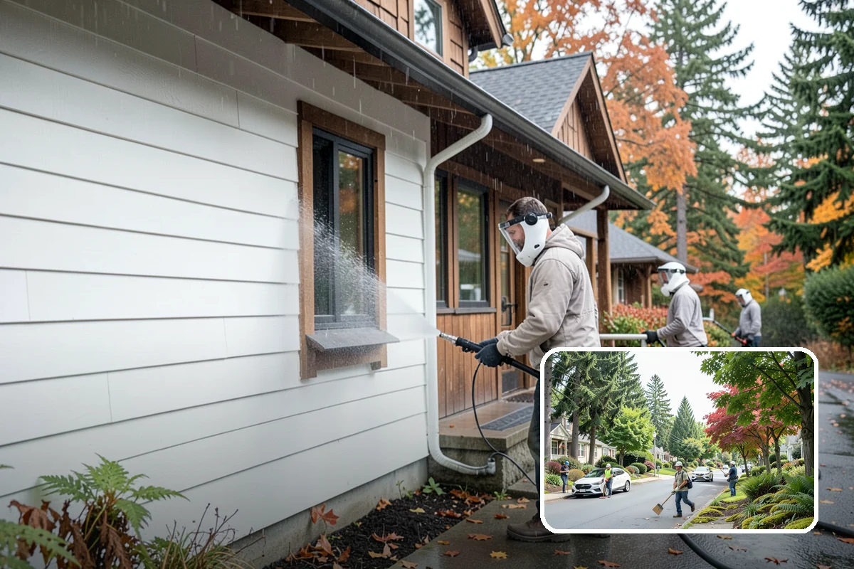 Property Refresh Cleaning in Beaux Arts Village, King County, WA - Restores a neglected exterior in one comprehensive visit