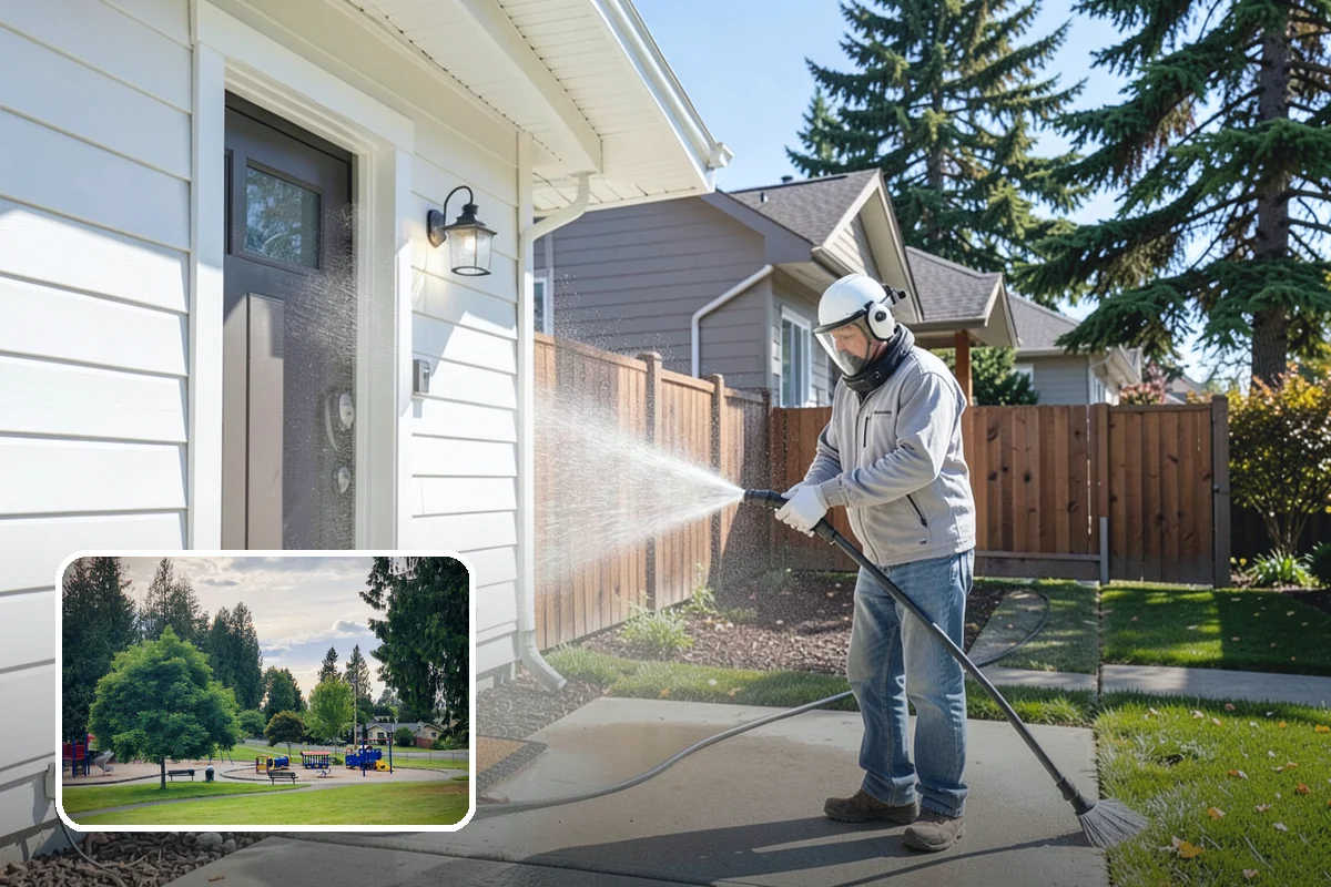 Property Refresh Cleaning in Bonney Lake, Pierce County, WA - Restores a neglected exterior in one comprehensive visit