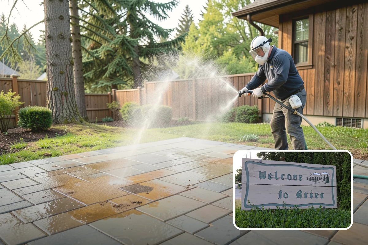 Property Refresh Cleaning in Brier, Snohomish County, WA - Restores a neglected exterior in one comprehensive visit