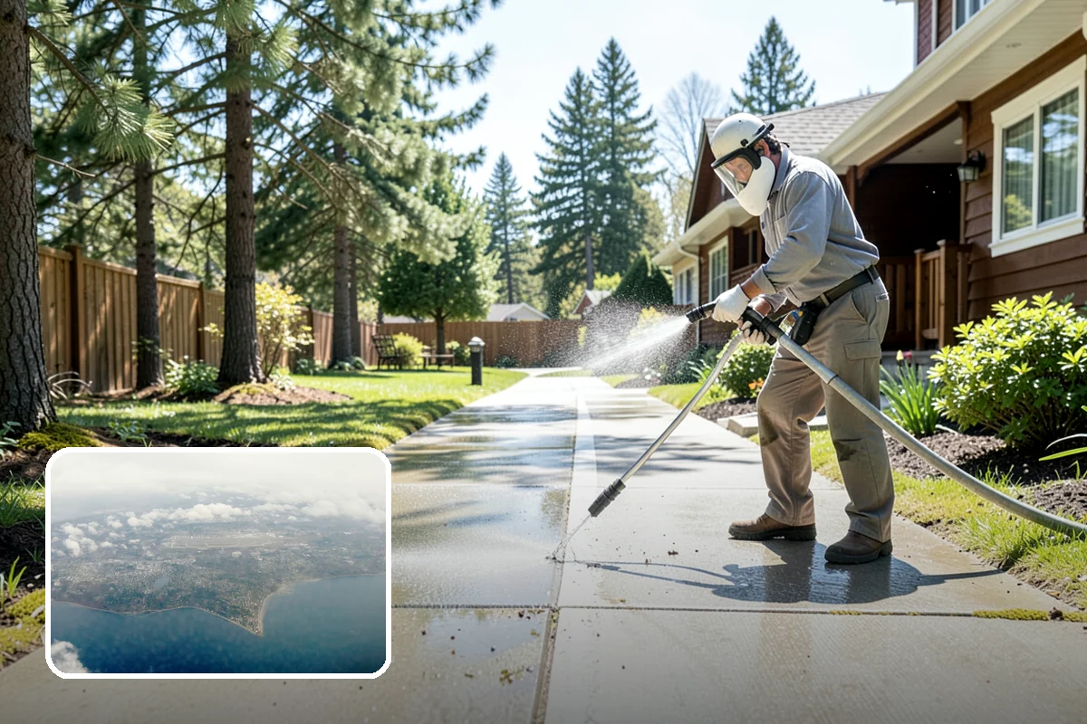 Property Refresh Cleaning in Burien, King County, WA - Restores a neglected exterior in one comprehensive visit