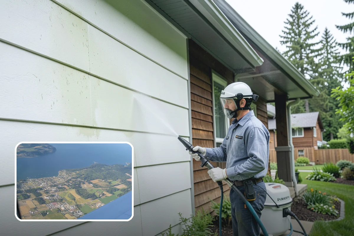 Property Refresh Cleaning in Coupeville, Island County, WA - Restores a neglected exterior in one comprehensive visit